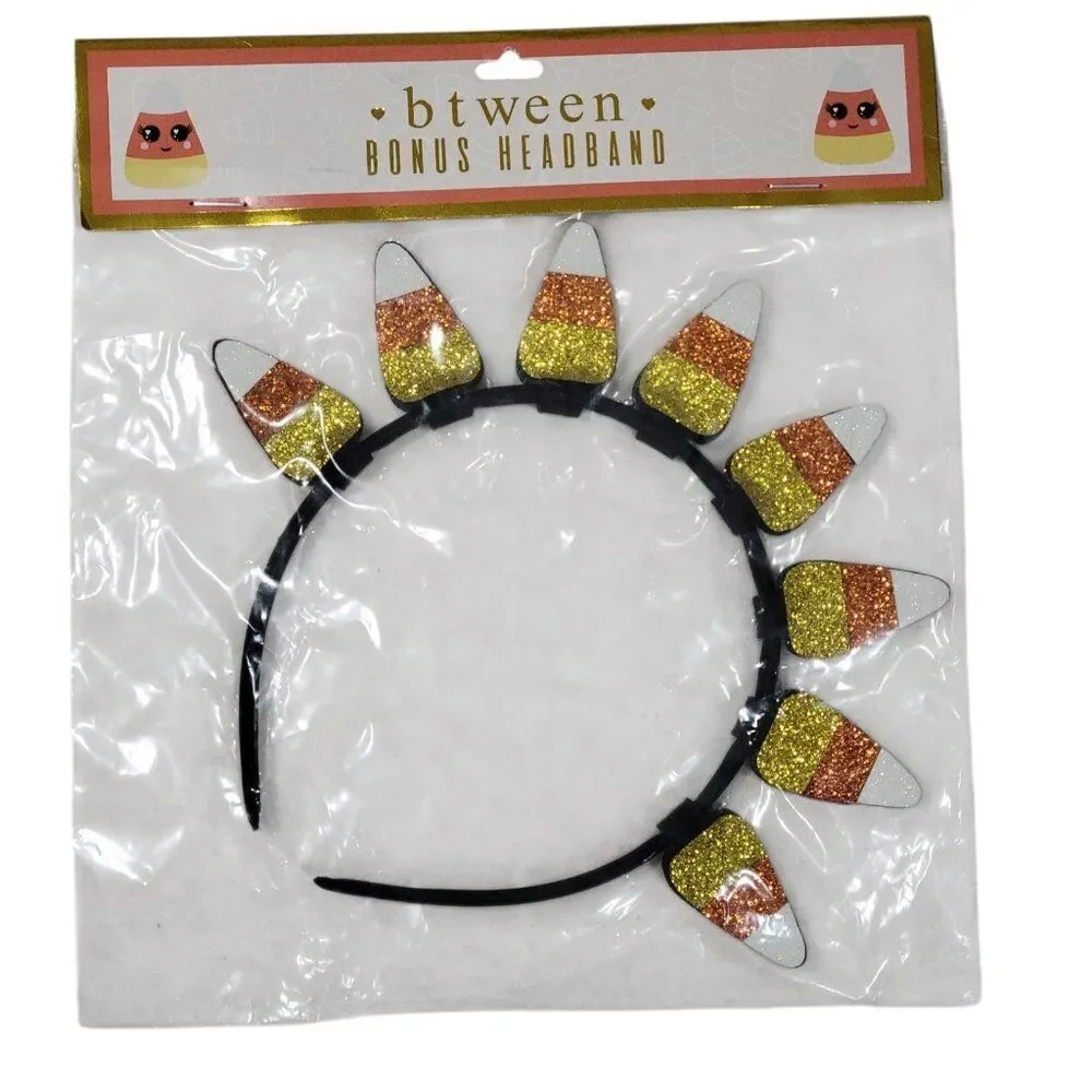 BTween Trick Or Treat Halloween Outfit Girls Size 4 Candy Corn‎ Headband Holiday - Picture 14 of 14